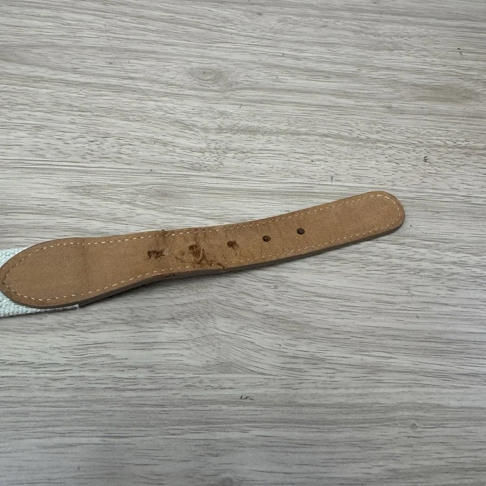 Guy‎ Harvey Golf Belt Men's 42 Embroidered Swordfish Canvas Leather Made in USA